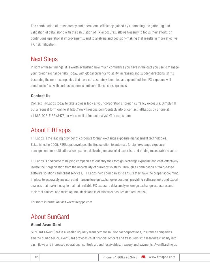 Foreign Exchange Exposure Management Benchmarking The Practices Of 2 - 